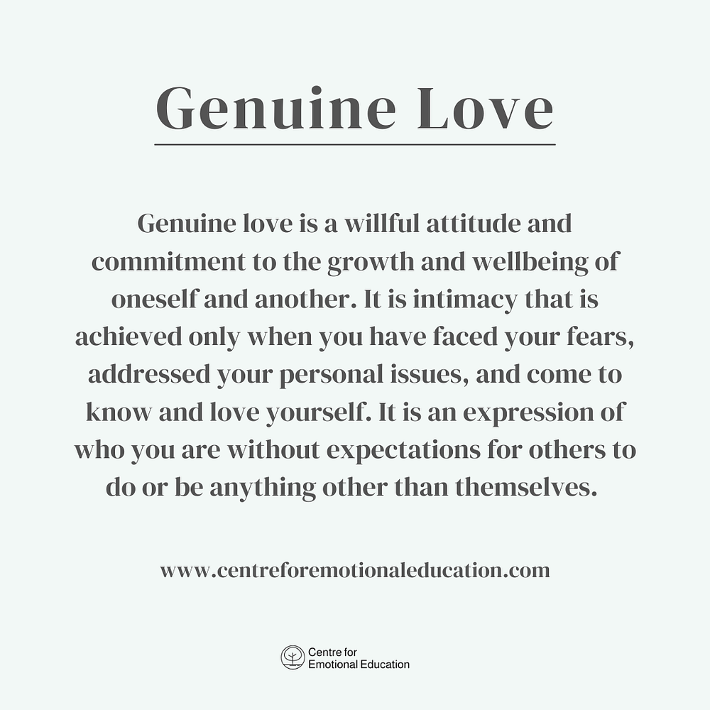 Genuine Love Meaning